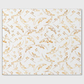 Moderne Goldbeeren-Beispielmuster Geschenkpapier (Flach)