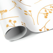 Moderne Goldbeeren-Beispielmuster Geschenkpapier (Rolleneckpunkt)