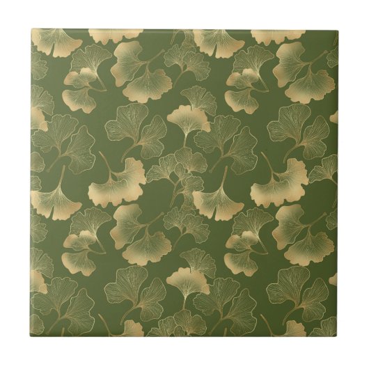 Moderne Goldblattmuster Fliese (Vorderseite)