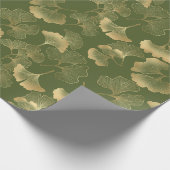 Moderne Goldblattmuster Geschenkpapier (Ecke)