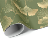 Moderne Goldblattmuster Geschenkpapier (Rolleneckpunkt)