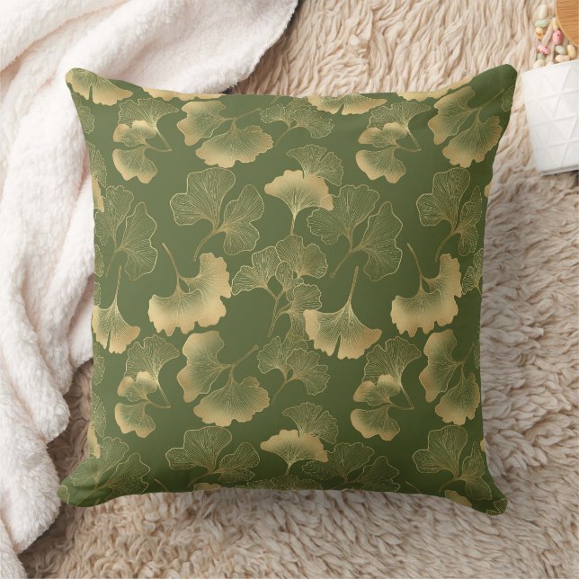 Moderne Goldblattmuster Kissen (Decke)