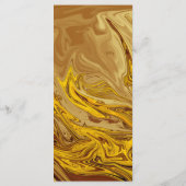 Moderne Goldbraun Terracotta auf dem Abstrakten We Menükarte (Rückseite)