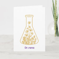 Moderne Goldchemie Flasche Blumige Kunst - Benutze