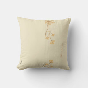 Moderne Goldcreme Abstrakt Kissen