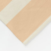 Moderne Goldcreme gestreift Fleecedecke (Ecke)