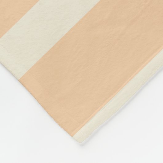 Moderne Goldcreme gestreift Fleecedecke (Ecke)