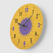 Moderne Golddekoration - Einzigartig und Extravaga Große Wanduhr (Winkel)