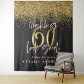 Moderne Golddekoration im 60. Glitzer Wandteppich (Beispiel)