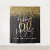 Moderne Golddekoration im 60. Glitzer Wandteppich (Vorderseite)