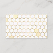 Moderne Golden Bee Diaper Raffelingkarte Begleitkarte (Rückseite)