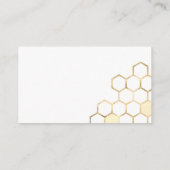 Moderne Golden Bee Display Dusche Einschließkarte Begleitkarte (Rückseite)