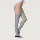 Moderne Golden Blue Bee Leggings (Rechts)