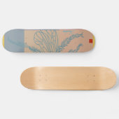 Moderne Golden Blue Bee Skateboard (Horizontal)