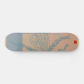 Moderne Golden Blue Bee Skateboard (Horizontal)