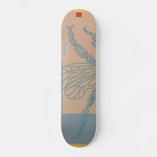 Moderne Golden Blue Bee Skateboard