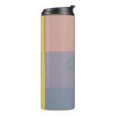 Moderne Golden Blue Bee Thermosbecher (Nach links gedreht)