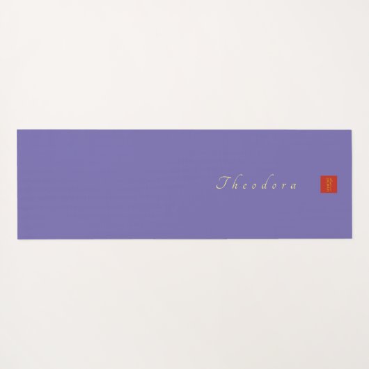 Moderne Golden Blue Bee Yogamatte (Rückseite (Horizontal))