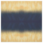 Moderne Golden Blue Pinselstriche Stoff (Muster)