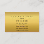 Moderne Golden Dots Mint Pastel Vip Golden Foil Visitenkarte (Rückseite)