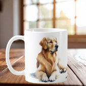 Moderne Golden Retriever Wasserfarbe Ai Kaffeetasse