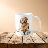 Moderne Golden Retriever Wasserfarbe Ai Kaffeetasse