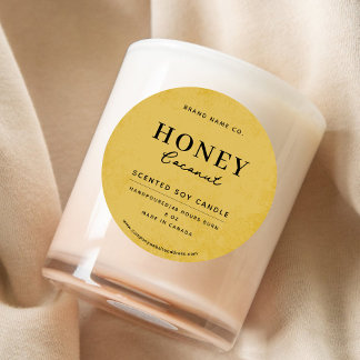 Moderne Golden Rustic Runder Aufkleber