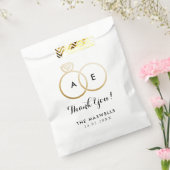 Moderne Golden Wedding Rings Fvor Bag Geschenktütchen (Versiegelt)