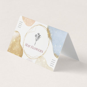 Moderne goldene Abstrakte Formen   Visitenkarten