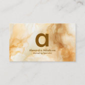 Moderne Goldene Abstraktion Visitenkarte (Vorderseite)