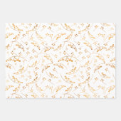 Moderne goldene Beeren mit farbigen Hintergründen Geschenkpapier Set (Vorderseite 2)