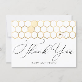 Moderne Goldene Biene Vielen Dank