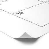 Moderne goldene Bienendusche mit Fälligkeitsdatum Poster (Ecke)