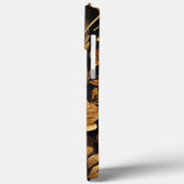 Moderne goldene Blume Erstklassigkeit Case-Mate iPhone Hülle (Rückseite / Links)