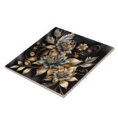 Moderne goldene Blume Keramik Fliesen (Seite)