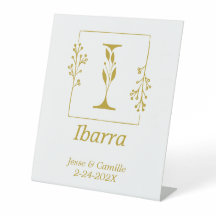 Moderne goldene Botanische Hochzeit