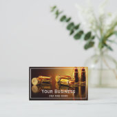 Moderne "Goldene Cartidges" Business Card Visitenkarte (Stehend Vorderseite)