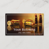 Moderne "Goldene Cartidges" Business Card Visitenkarte (Vorderseite)