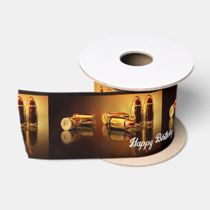 Moderne Goldene Cartridges Satinband