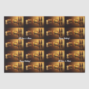Moderne Goldene Cartridges Seidenpapier