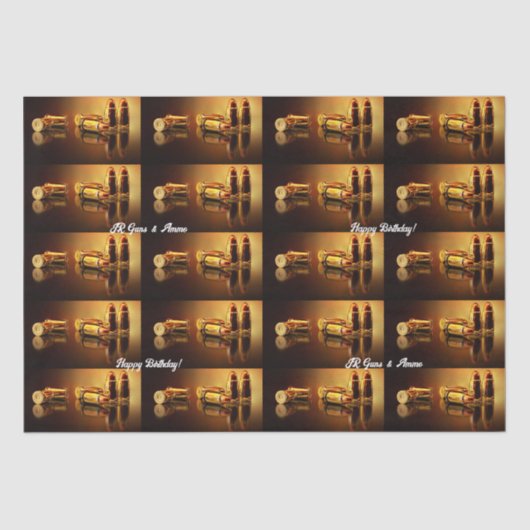 Moderne Goldene Cartridges Seidenpapier (Vorderseite)