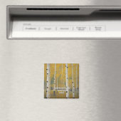 Moderne goldene Espenbäume Magnet (In Situ (Geschirrspüler))