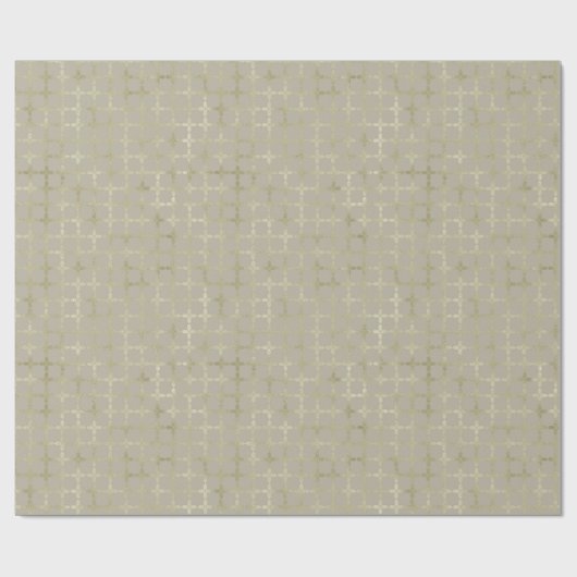 Moderne goldene geometrische Muster Weihnachten Geschenkpapier (Flach)