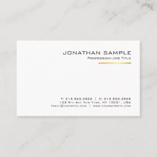 Moderne goldene gestreifte minimalistisches Design Visitenkarte