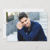 Moderne Goldene Klasse der Graduation Party 2024 Einladung (Rückseite)