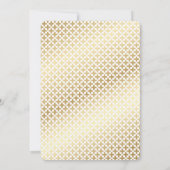 Moderne Goldene Kommune Einladung (Rückseite)