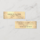 Moderne Goldene Loyalität Treuekarte (Vorne/Hinten)