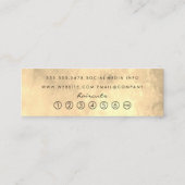 Moderne Goldene Loyalität Treuekarte (Rückseite)