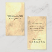 Moderne Goldene Loyalität Treuekarte (Vorne/Hinten)