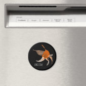 Moderne goldene minimale Illustrationsbezeichnung Magnet (In Situ (Geschirrspüler))